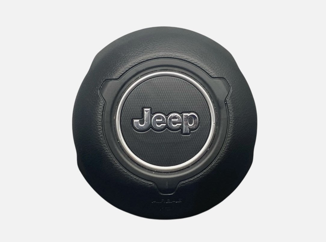 2020-2026_Jeep_Gladiator_Front_Driver_LH_Steering_Wheel_Airbag_Black_Genuine_OEM
