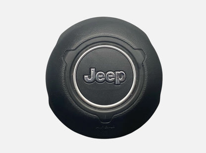 2020-2026_Jeep_Gladiator_Front_Driver_LH_Steering_Wheel_Airbag_Black_Genuine_OEM